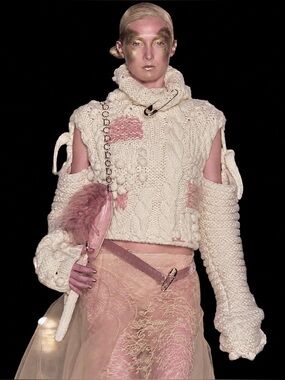 DIOR VINTAGE KNITTED TURTLENECK SWEATER BY JOHN GALLIANO 2000